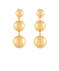 Linear Ball Dangle Earrings