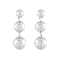 Linear Ball Dangle Earrings