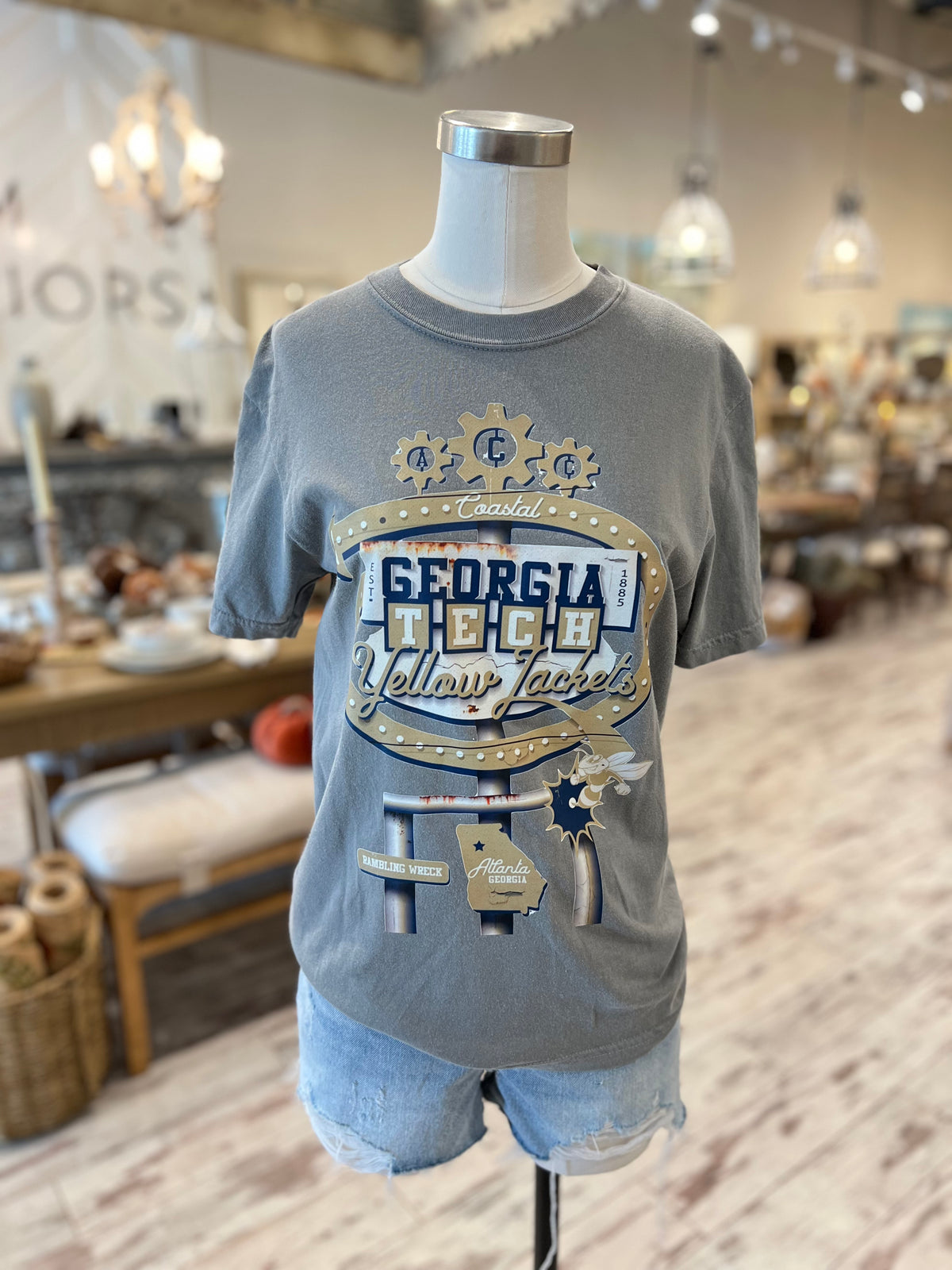 GA Tech Stadium Sign Tee