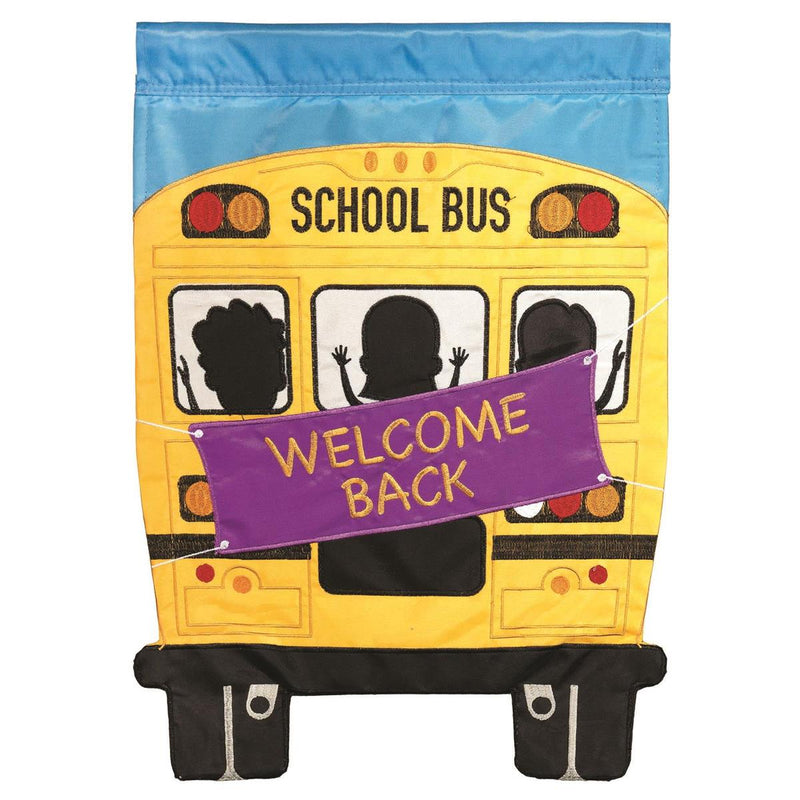 School Bus Garden Flag