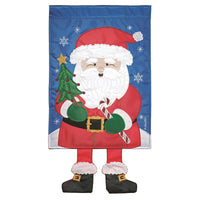 Crazy Leg Santa Flag