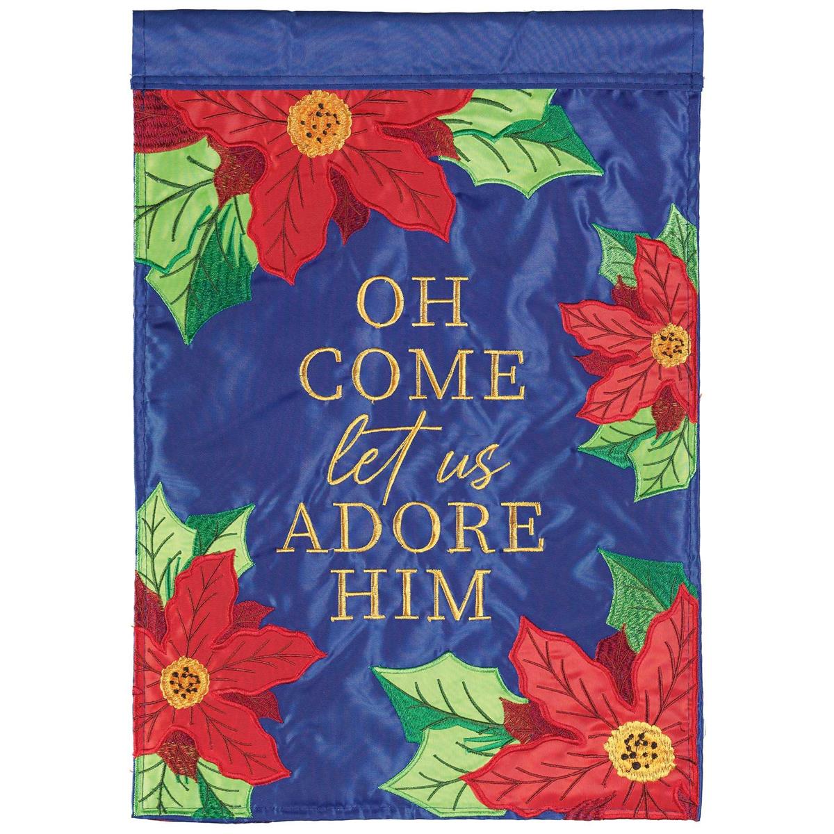 Adore Him Garden Flag