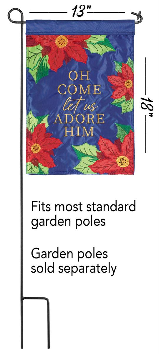 Adore Him Garden Flag