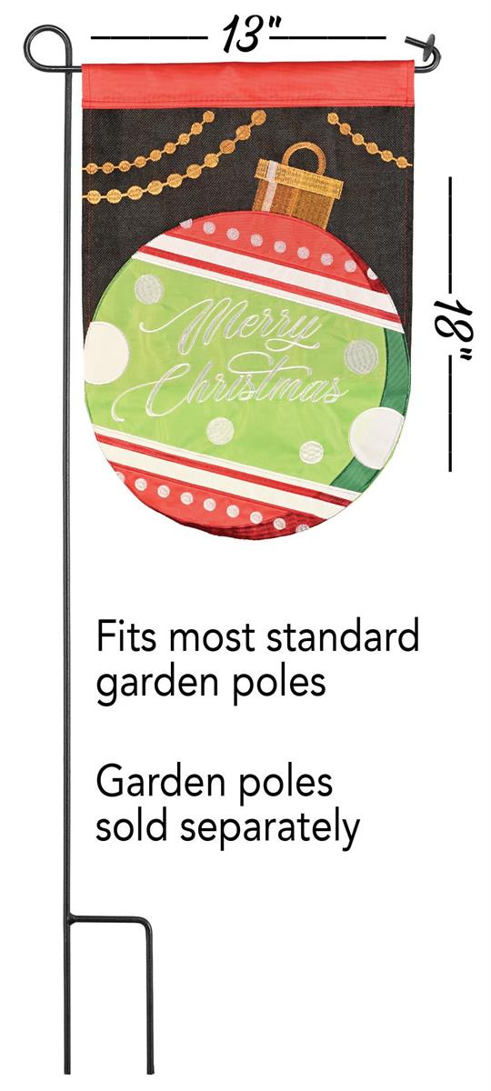 Christmas Ornament Garden Flag