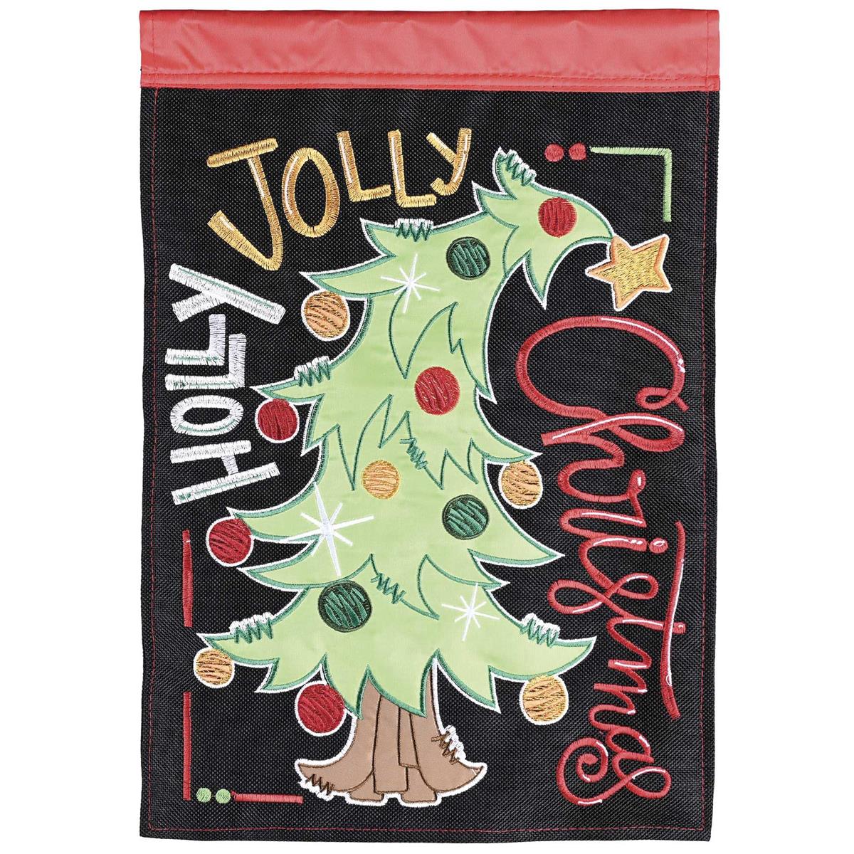 Holly Jolly Garden Flag