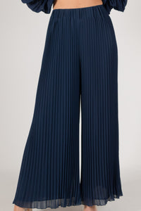 Pleated Chiffon Pants