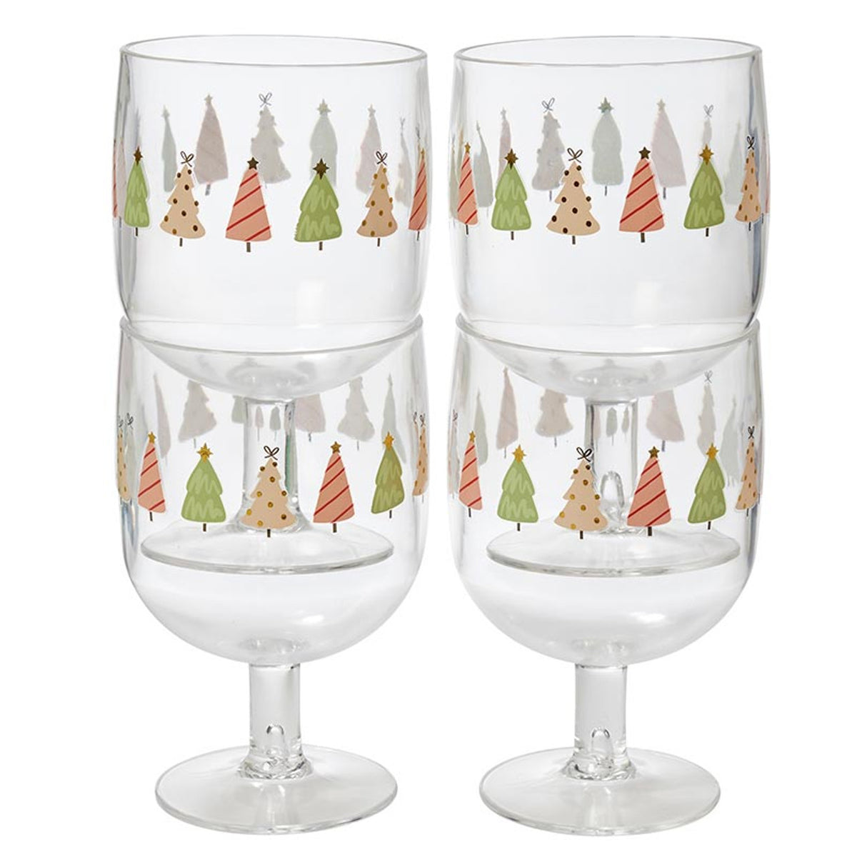 Christmas Wine Glass Set