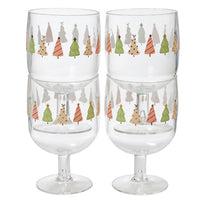 Christmas Wine Glass Set