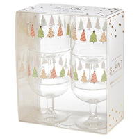 Christmas Wine Glass Set