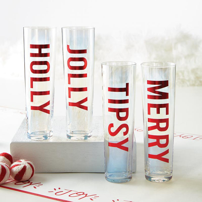 Holiday Champagne Flute Set