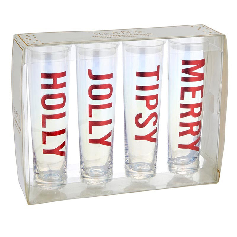 Holiday Champagne Flute Set