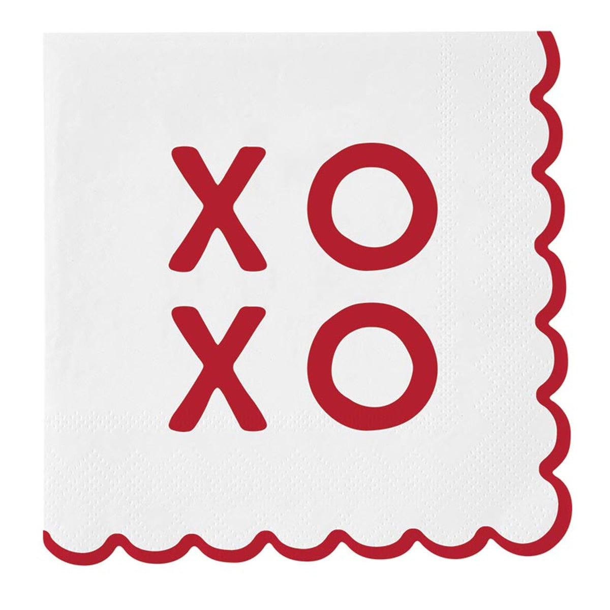 XOXO Scallop Napkins