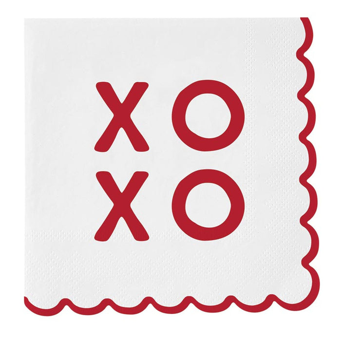 XOXO Scallop Napkins