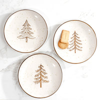 Evergreen Tree Dessert Plate