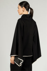 Modal Cowl Neck Poncho