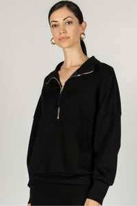 Modal Zip Up Pullover