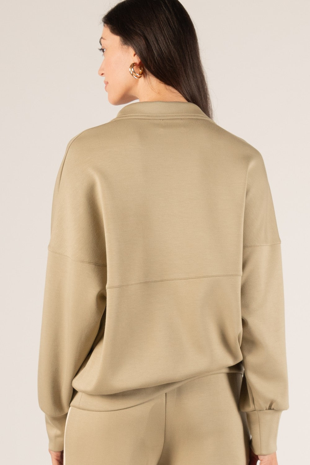 Modal Zip Up Pullover