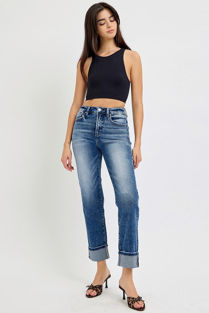 Tummy Control Crop Jeans