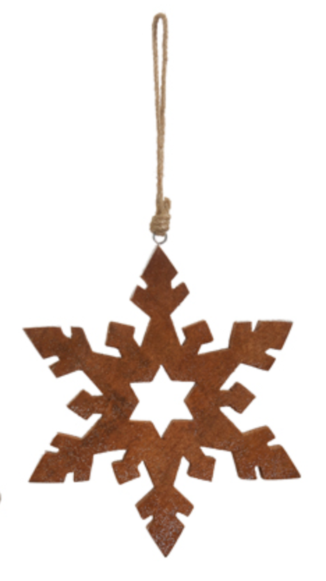 Wooden Snowflake Ornament