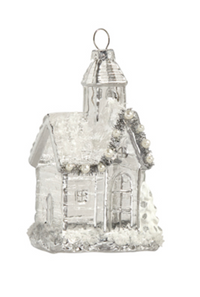 Silver Church Ornament