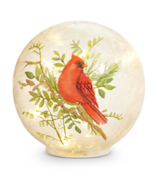 Cardinal Lighted Crackle Ball