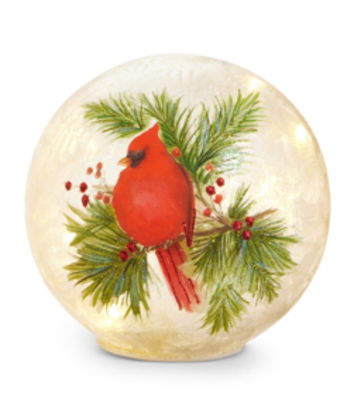 Cardinal Lighted Crackle Ball