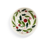 Holly Leaves Dip Bowl