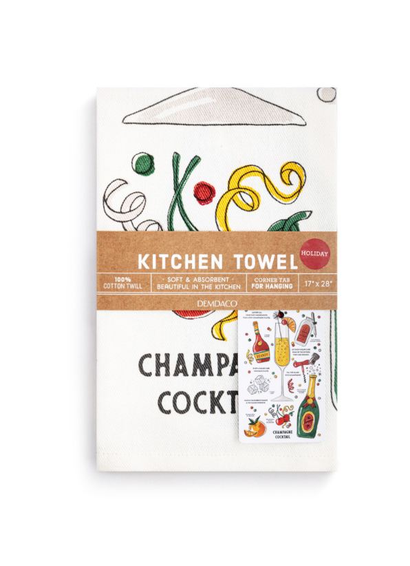 Champagne Cocktail Bar Towel