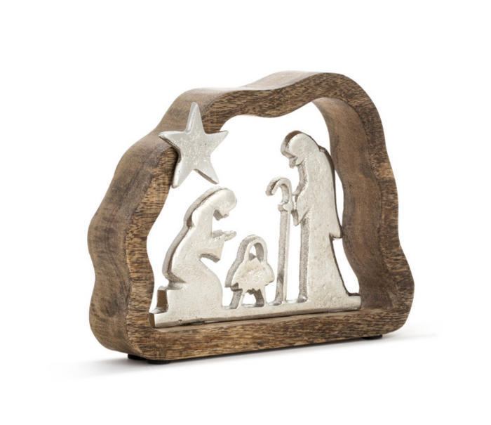 Wood Framed Holy Family