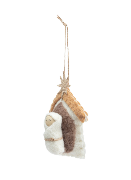 Felt Baby Jesus Ornament