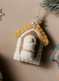 Felt Baby Jesus Ornament