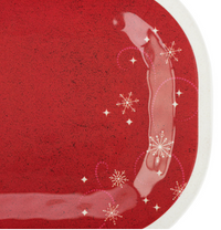 Red Snowfall Platter