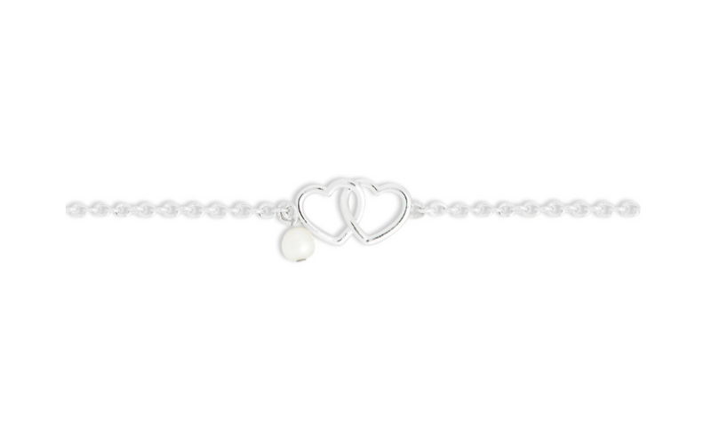 Dainty Double Heart Bracelet