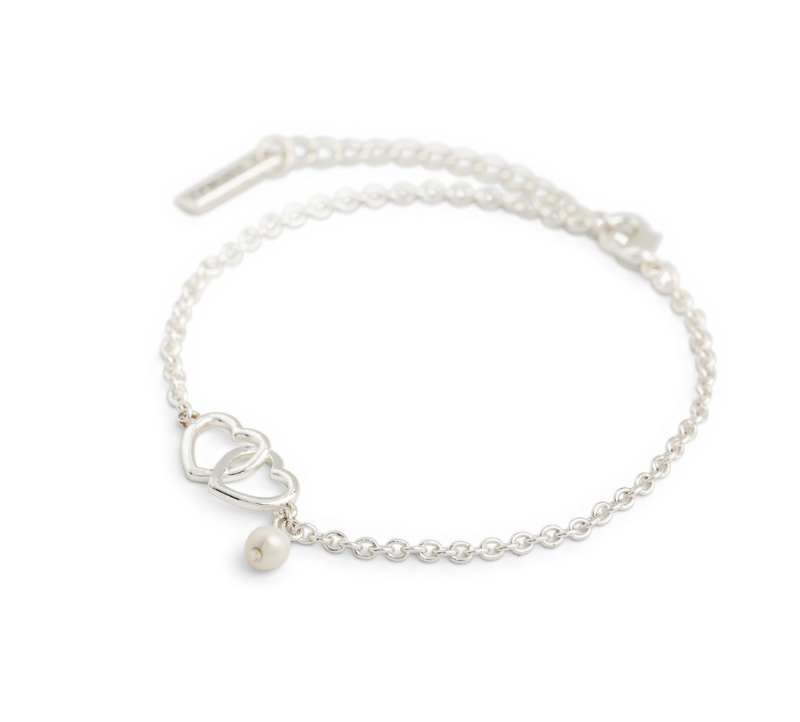 Dainty Double Heart Bracelet