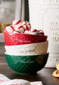 Ceramic Christmas Baking Bowls