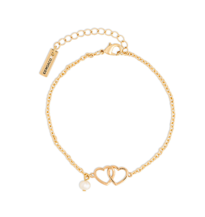 Dainty Double Heart Bracelet