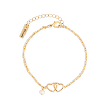 Dainty Double Heart Bracelet