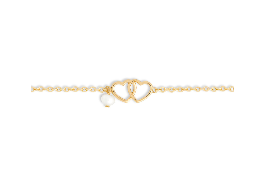 Dainty Double Heart Bracelet