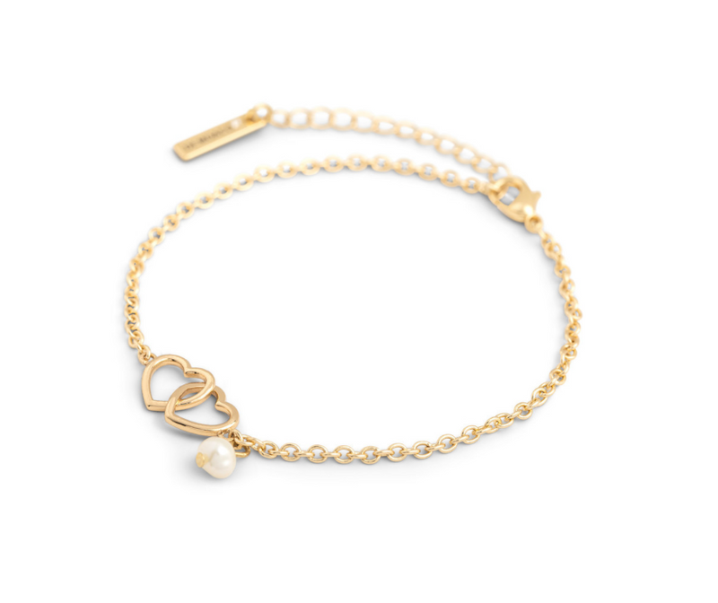 Dainty Double Heart Bracelet