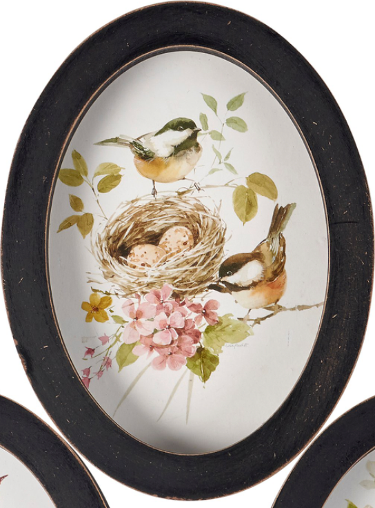 Chickadees Framed Decor