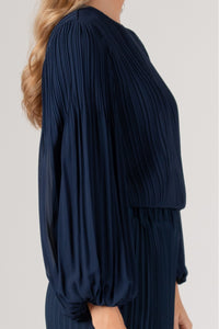 Pleated Chiffon Top