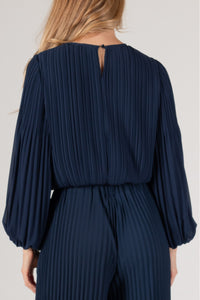 Pleated Chiffon Top