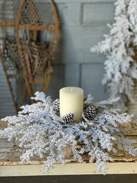 Snowy Hemingway Candle Ring