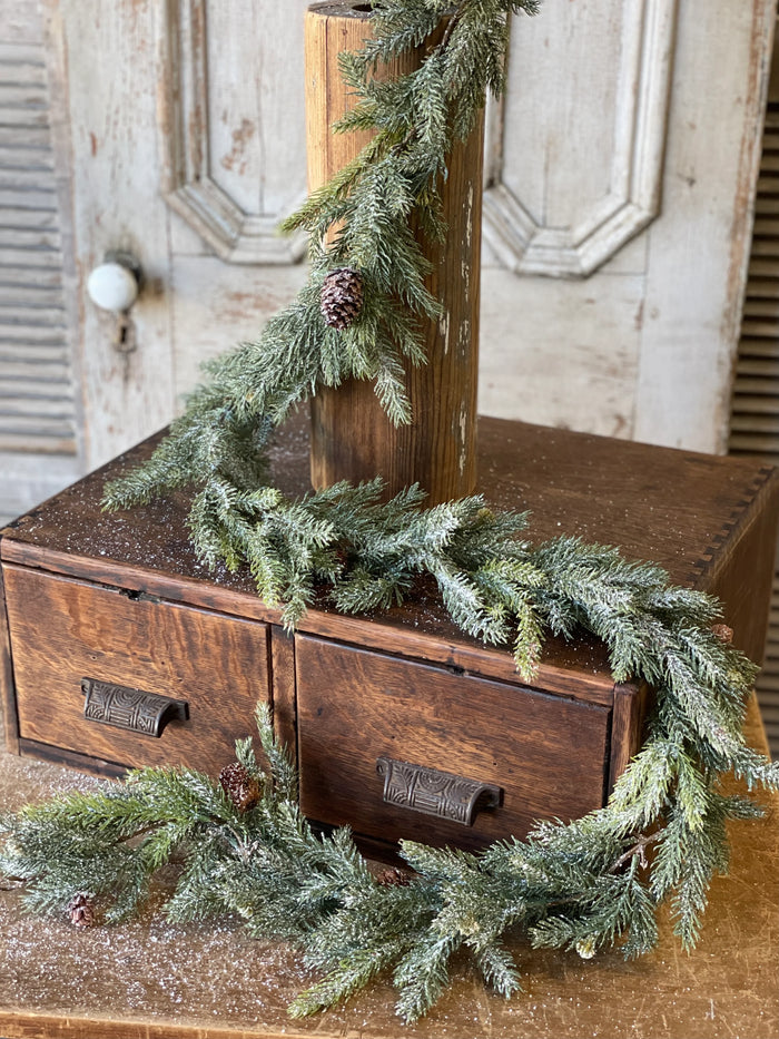 Frosted White Spruce Garland