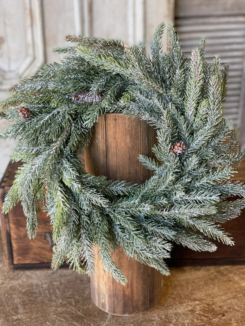 Frosted White Spruce Wreath