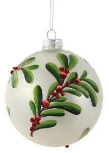 Berry Leaf Ball Ornament