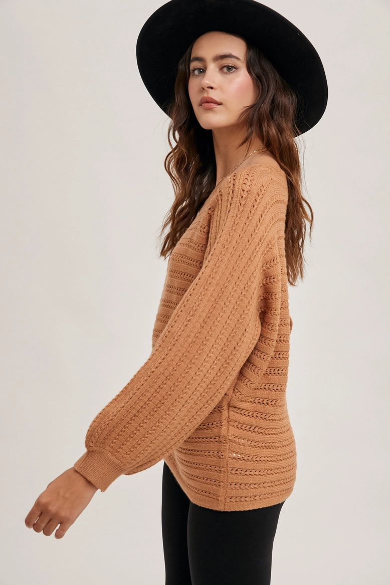 Textured Versatile Pullover