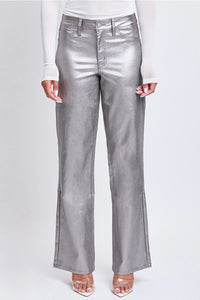 Straight Leg Metallic Pant