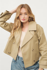 Annie Cropped Trench Jacket