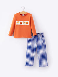 Boys Thanksgiving Smocked Outfit